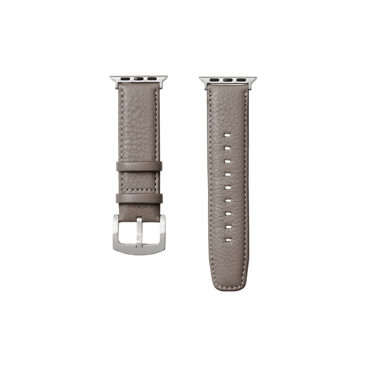 Steerhide (Soft Nume Leather) Tone Nume Apple Watch Leather Band in Stone Made in Japan