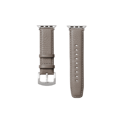 Steerhide (Soft Nume Leather) Tone Nume Apple Watch Leather Band in Stone Made in Japan