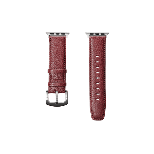 Steerhide  Tone Nume Apple Watch Leather Band in Brick Red Made in Japan