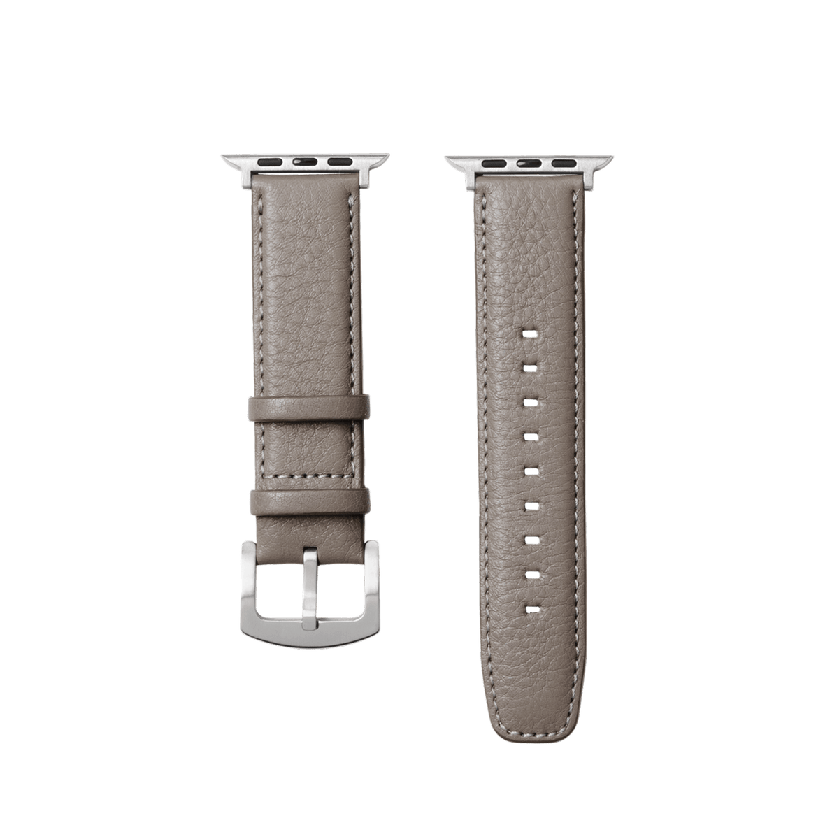 Steerhide (Soft Nume Leather) Tone Nume Apple Watch Leather Band in Stone Made in Japan