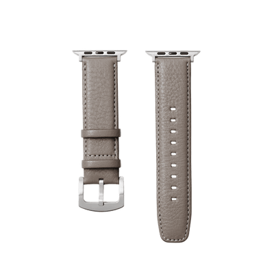 Steerhide (Soft Nume Leather) Tone Nume Apple Watch Leather Band in Stone Made in Japan