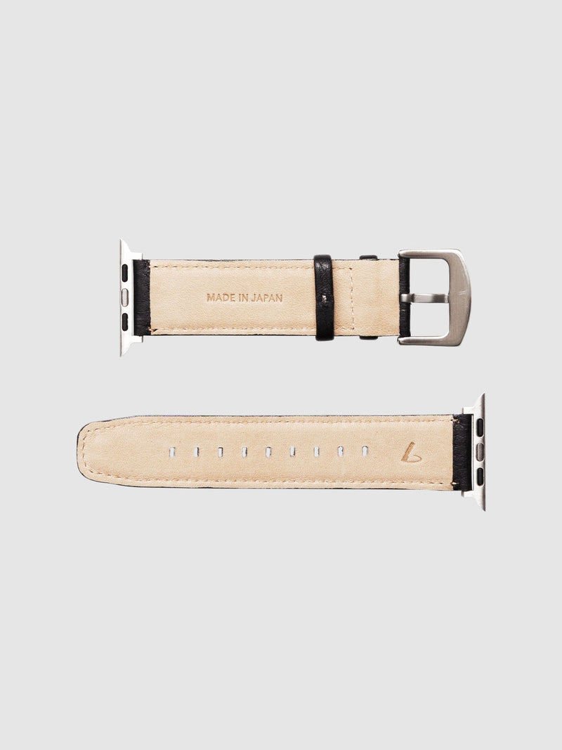 Steerhide (Soft Nume Leather) Tone Nume Apple Watch Leather Band in Stone Made in Japan