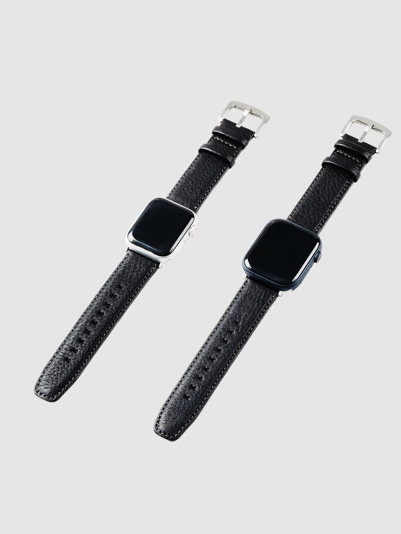 Steerhide (Soft Nume Leather) Tone Nume Apple Watch Leather Band in Stone Made in Japan