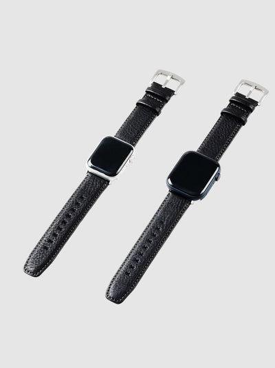 Steerhide (Soft Nume Leather) Tone Nume Apple Watch Leather Band in Stone Made in Japan
