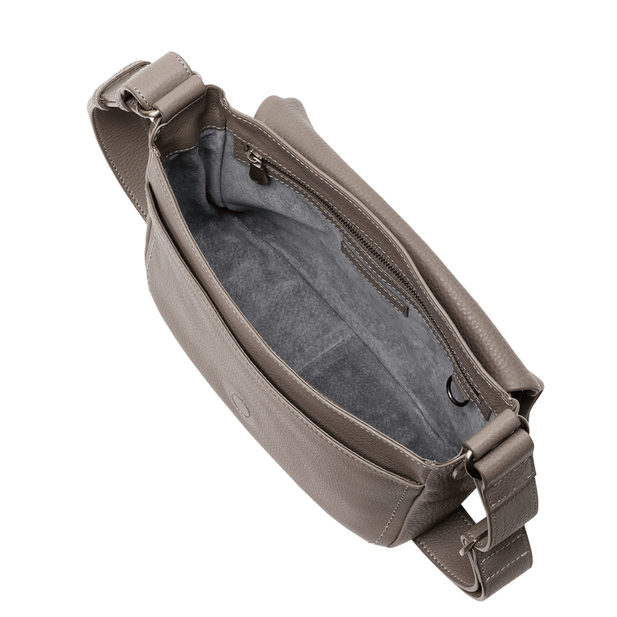 Steerhide (Soft Nume Leather) Tone Nume Medium Shoulder in Stone Made in Japan