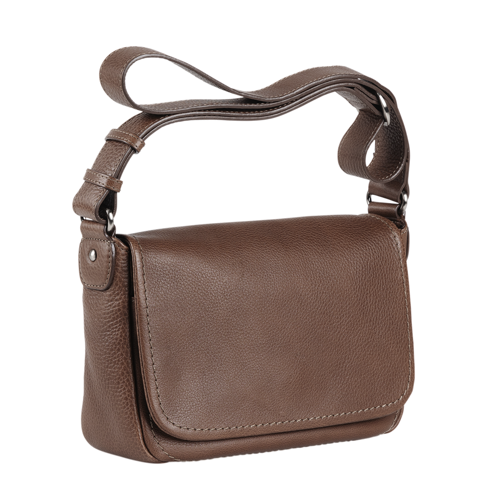 Steerhide (Soft Nume Leather) Tone Nume Medium Shoulder in Stone Made in Japan