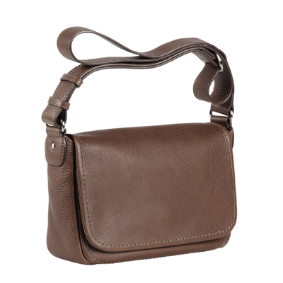 Steerhide (Soft Nume Leather) Tone Nume Medium Shoulder in Stone Made in Japan