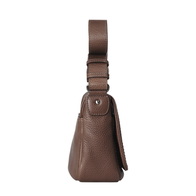 Steerhide (Soft Nume Leather) Tone Nume Medium Shoulder in Stone Made in Japan