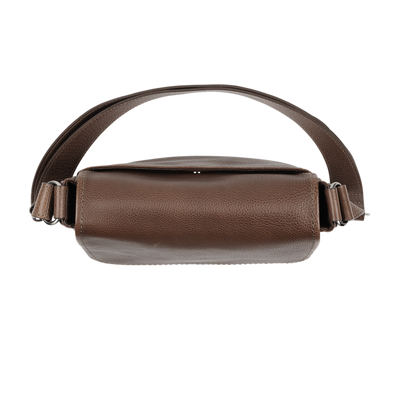 Steerhide (Soft Nume Leather) Tone Nume Medium Shoulder in Stone Made in Japan