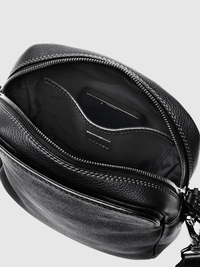 Steerhide (Soft Nume Leather) Tone Nume Box Shoulder Bag in Stone Made in Japan