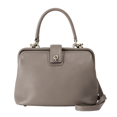 Steerhide (Soft Nume Leather) Tone Nume Doctor Bag in Stone Made in Japan