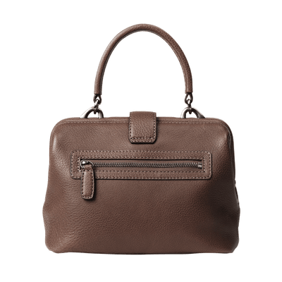 Steerhide (Soft Nume Leather) Tone Nume Doctor Bag in Stone Made in Japan