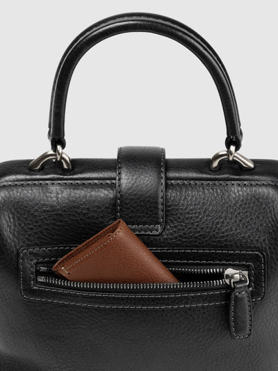 Steerhide (Soft Nume Leather) Tone Nume Doctor Bag in Stone Made in Japan