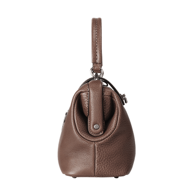 Steerhide (Soft Nume Leather) Tone Nume Doctor Bag in Stone Made in Japan