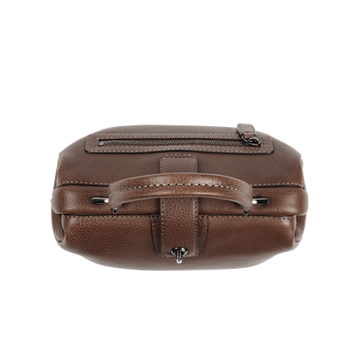 Steerhide (Soft Nume Leather) Tone Nume Doctor Bag in Stone Made in Japan