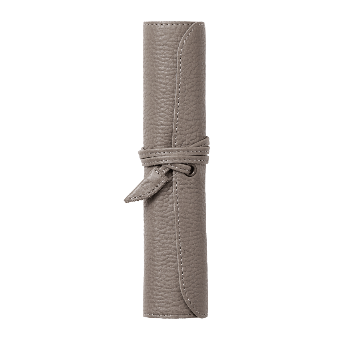 Steerhide (Soft Nume Leather) Tone Nume Roll Pencil Case in Stone Made in Japan