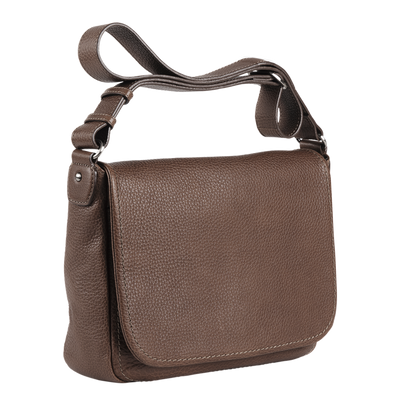 Steerhide  Tone Nume Shoulder Bag in Medium Brown Made in Japan