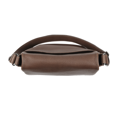 Steerhide (Soft Nume Leather) Tone Nume Shoulder Bag in Stone Made in Japan