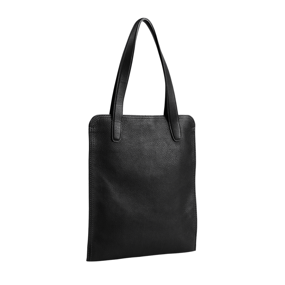 Steerhide (Soft Nume Leather) Tone Nume Slim Tote in Stone Made in Japan