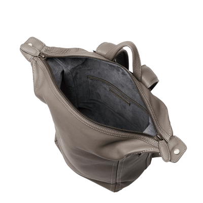 Steerhide (Soft Nume Leather) Tone Nume Medium Backpack in Stone Made in Japan