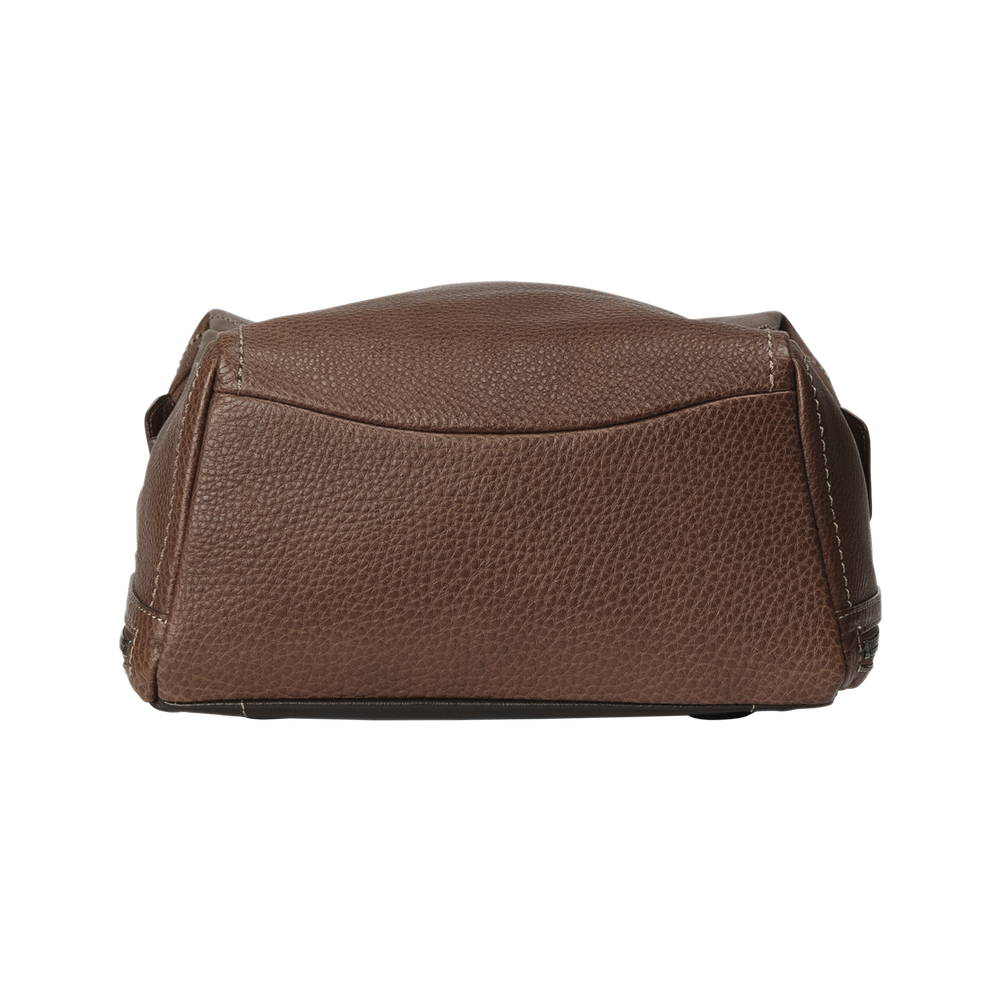 Steerhide (Soft Nume Leather) Tone Nume Medium Backpack in Stone Made in Japan