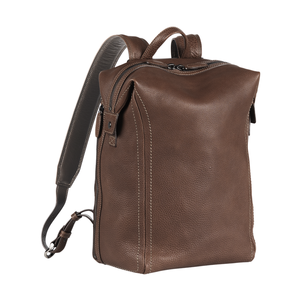 Steerhide  Tone Nume Medium Backpack in Medium Brown Made in Japan