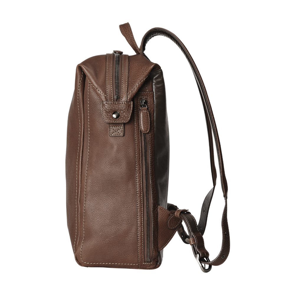 Steerhide  Tone Nume Medium Backpack in Medium Brown Made in Japan