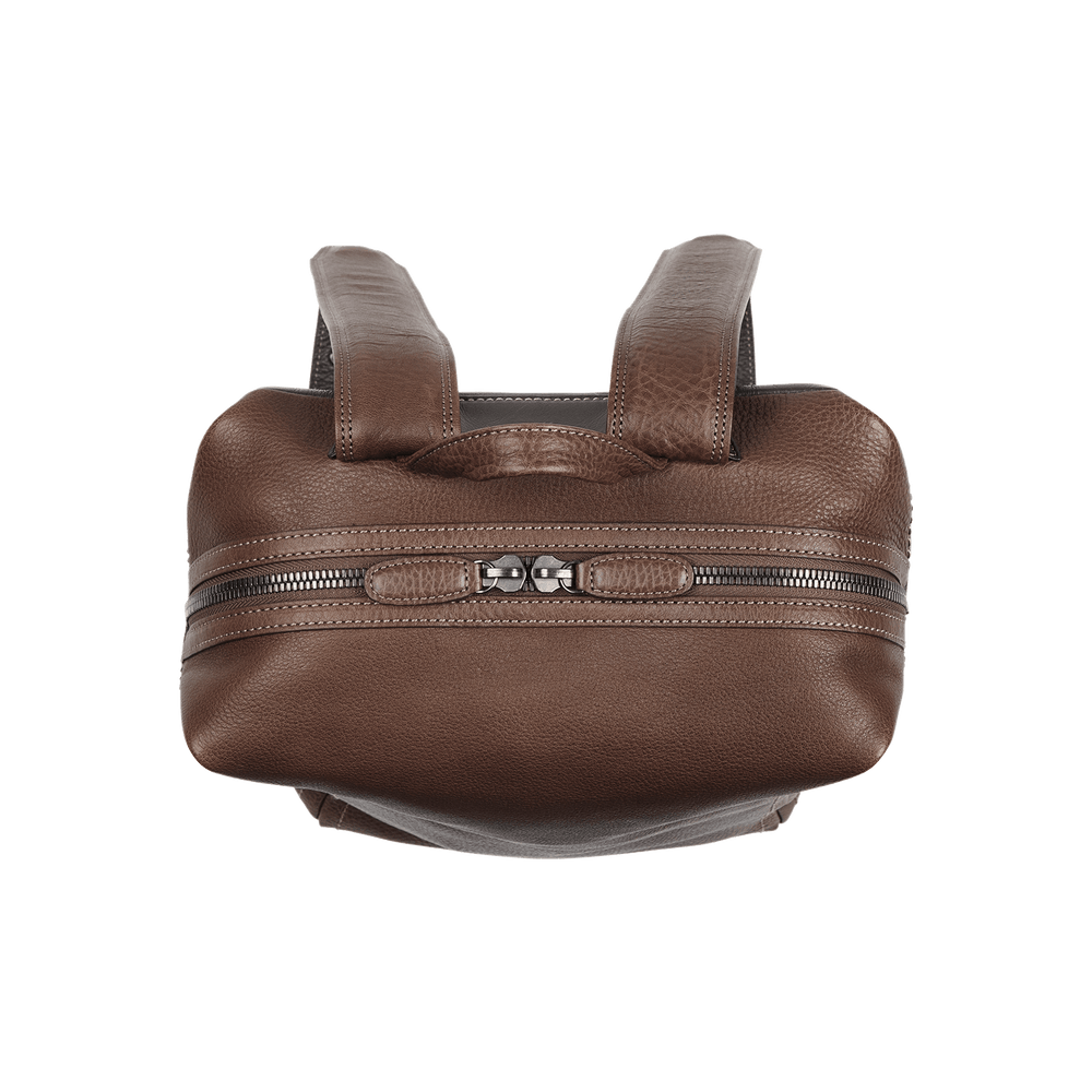 Steerhide  Tone Nume Medium Backpack in Medium Brown Made in Japan