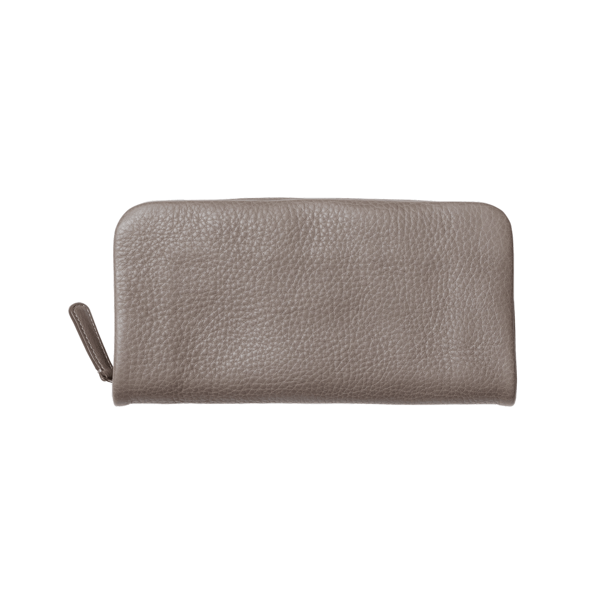 Steerhide (Soft Nume Leather) Tone Nume Zip Long Wallet in Stone Made in Japan