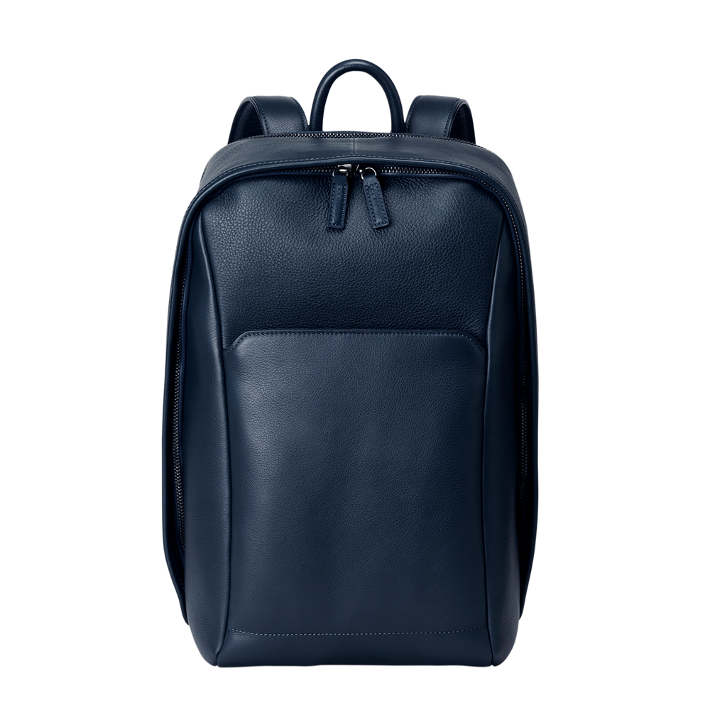 Steerhide  Vainno Round Backpack Waterproof in Dark Navy Made in Japan