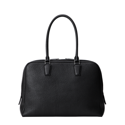 Cowhide (Italian Shrink Leather) TSUCHIYA Class BelleAube Boston in Black Made in Japan