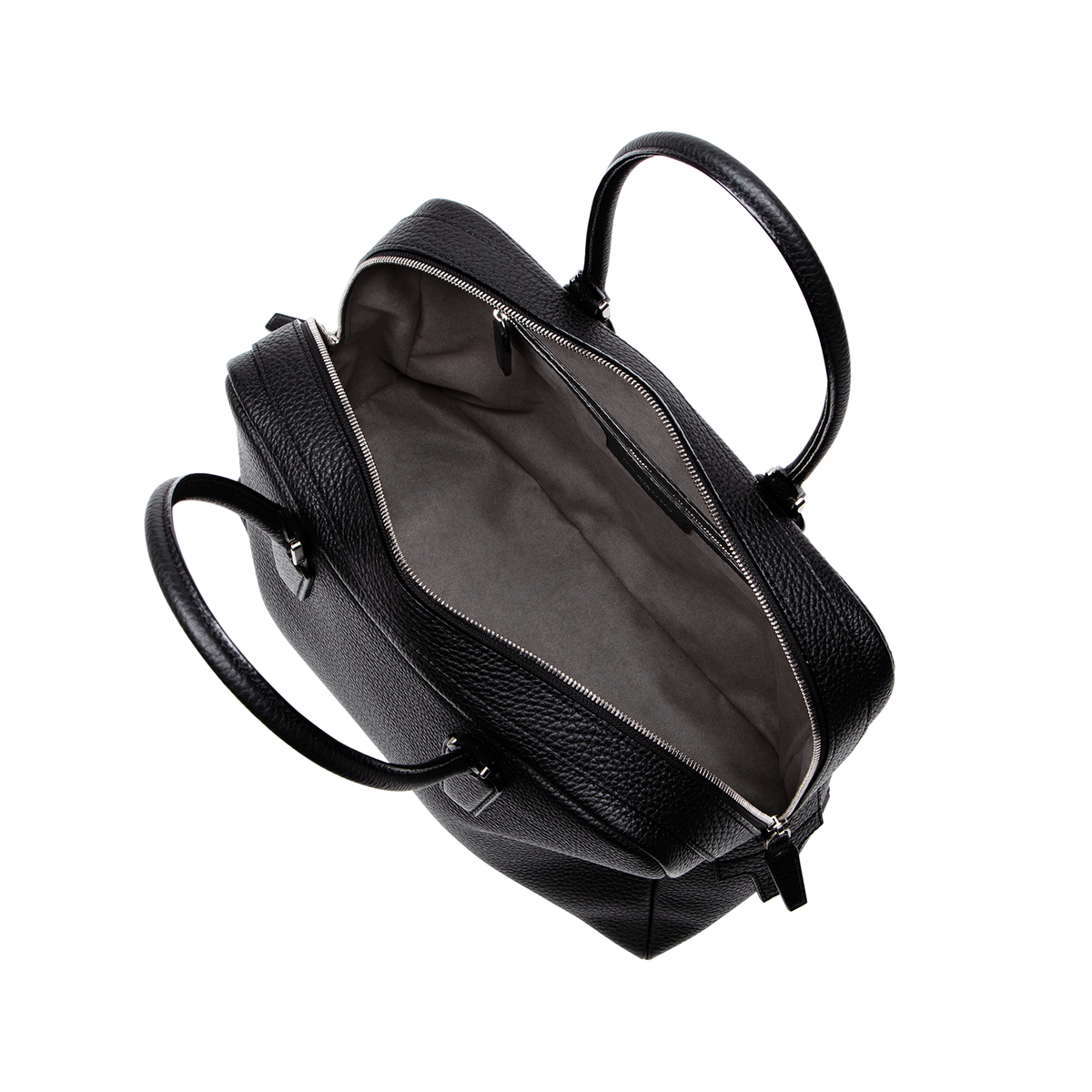 Cowhide (Italian Shrink Leather) TSUCHIYA Class BelleAube Boston in Black Made in Japan