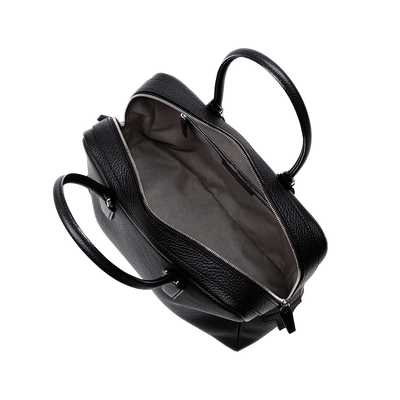 Cowhide (Italian Shrink Leather) TSUCHIYA Class BelleAube Boston in Black Made in Japan