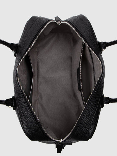 Cowhide (Italian Shrink Leather) TSUCHIYA Class BelleAube Boston in Black Made in Japan