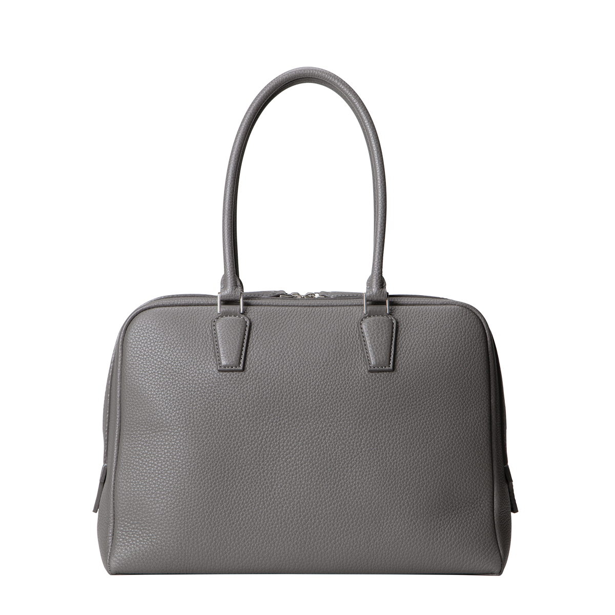 Cowhide (Italian Shrink Leather) TSUCHIYA Class BelleAube Boston in Gray Made in Japan