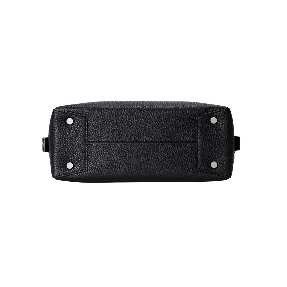 Cowhide (Italian Shrink Leather) TSUCHIYA Class BelleAube 2Way Mini Boston in Black Made in Japan