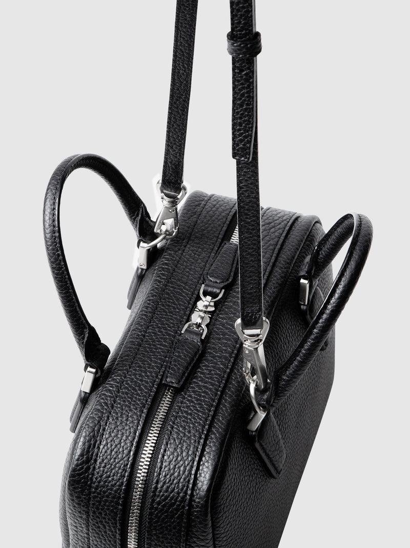 Cowhide (Italian Shrink Leather) TSUCHIYA Class BelleAube 2Way Mini Boston in Gray Made in Japan