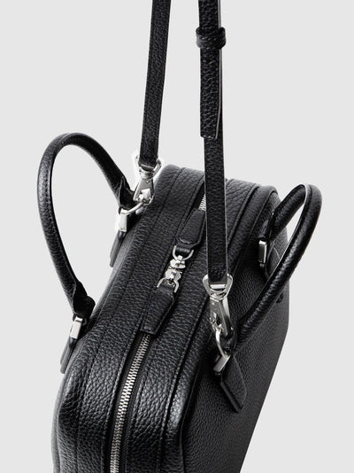 Cowhide (Italian Shrink Leather) TSUCHIYA Class BelleAube 2Way Mini Boston in Gray Made in Japan