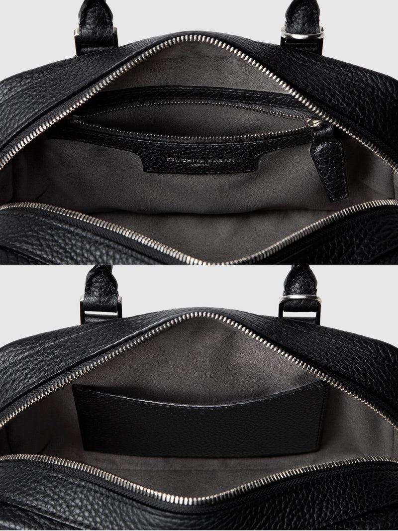 Cowhide (Italian Shrink Leather) TSUCHIYA Class BelleAube 2Way Mini Boston in Gray Made in Japan