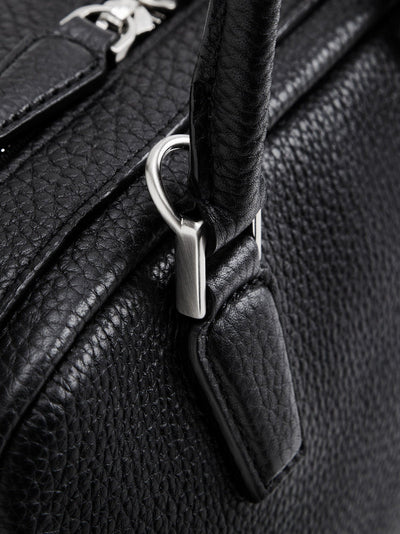 Cowhide (Italian Shrink Leather) TSUCHIYA Class BelleAube 2Way Mini Boston in Gray Made in Japan