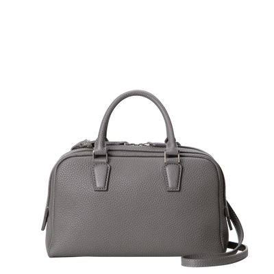 Cowhide (Italian Shrink Leather) TSUCHIYA Class BelleAube 2Way Mini Boston in Gray Made in Japan