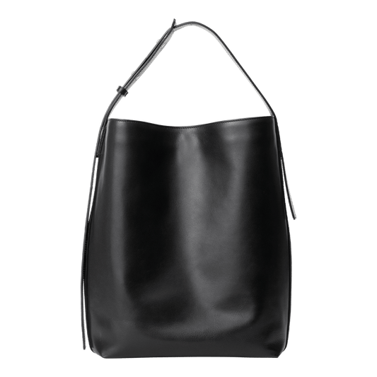 Steerhide  Atlow Bucket Tote in Black Made in Japan