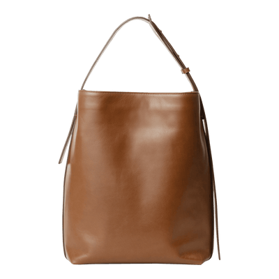 Steerhide  Atlow Bucket Tote in Medium Brown Made in Japan