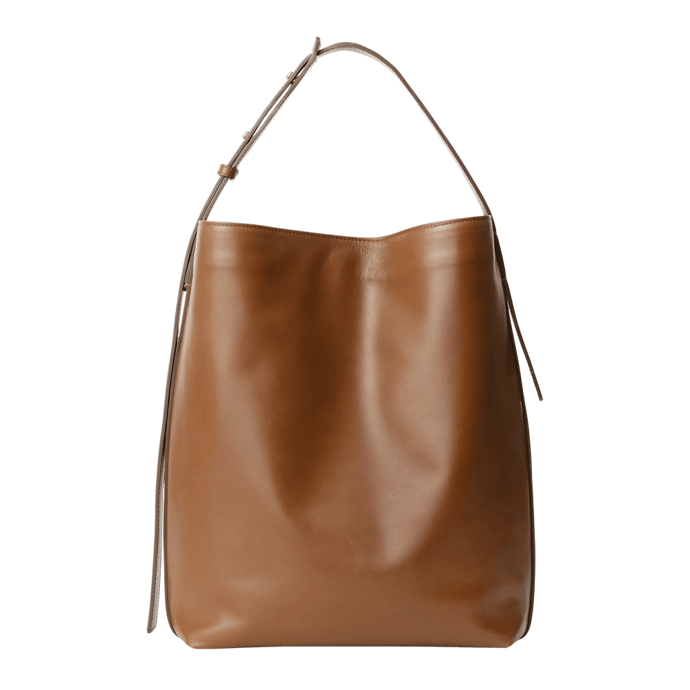 Steerhide  Atlow Bucket Tote in Medium Brown Made in Japan