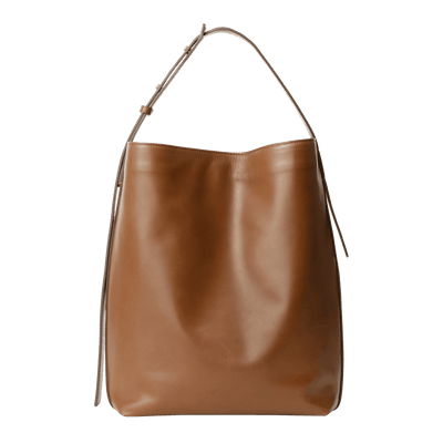 Steerhide  Atlow Bucket Tote in Medium Brown Made in Japan