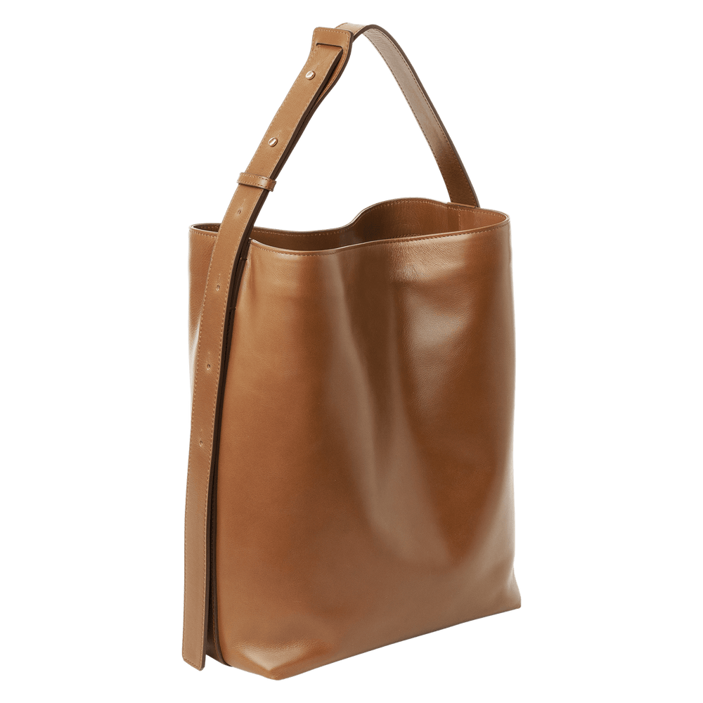 Steerhide  Atlow Bucket Tote in Medium Brown Made in Japan