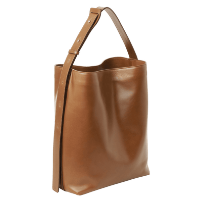 Steerhide  Atlow Bucket Tote in Medium Brown Made in Japan