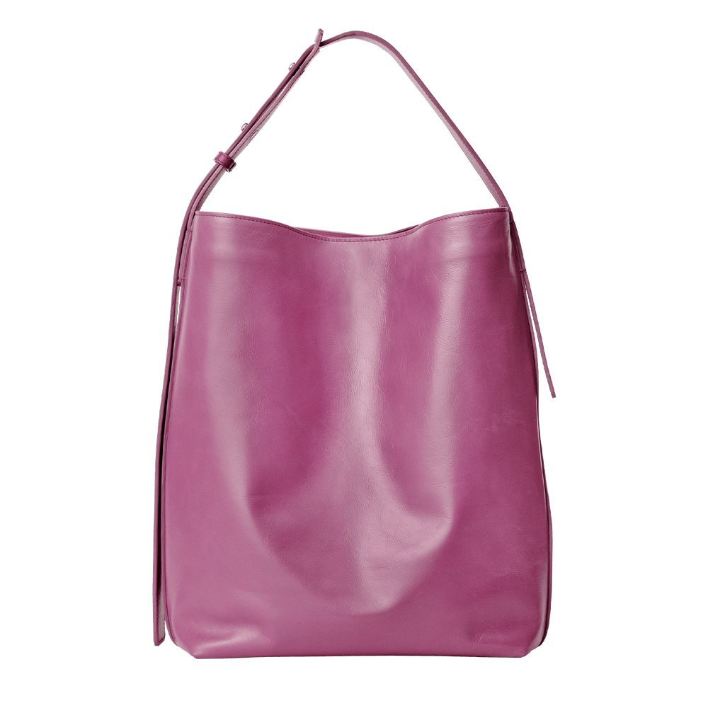 Steerhide  Atlow Bucket Tote in Dark Rose Made in Japan