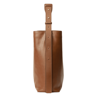 Steerhide  Atlow Bucket Tote in Medium Brown Made in Japan