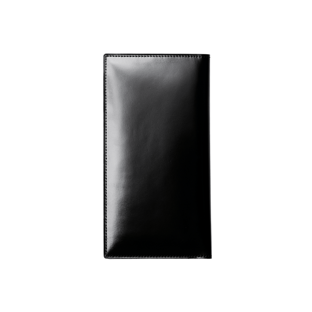 Cordovan Coin Pocket Long Slim Wallet